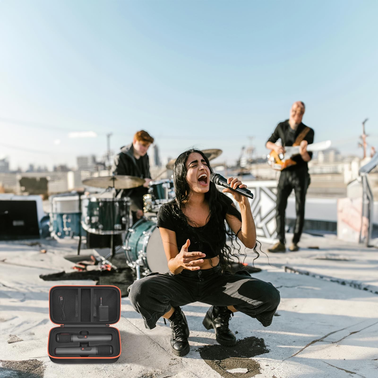 Boobowl Bluetooth Microphone Wireless Case Compatible with JBL PartyBox Wirel…