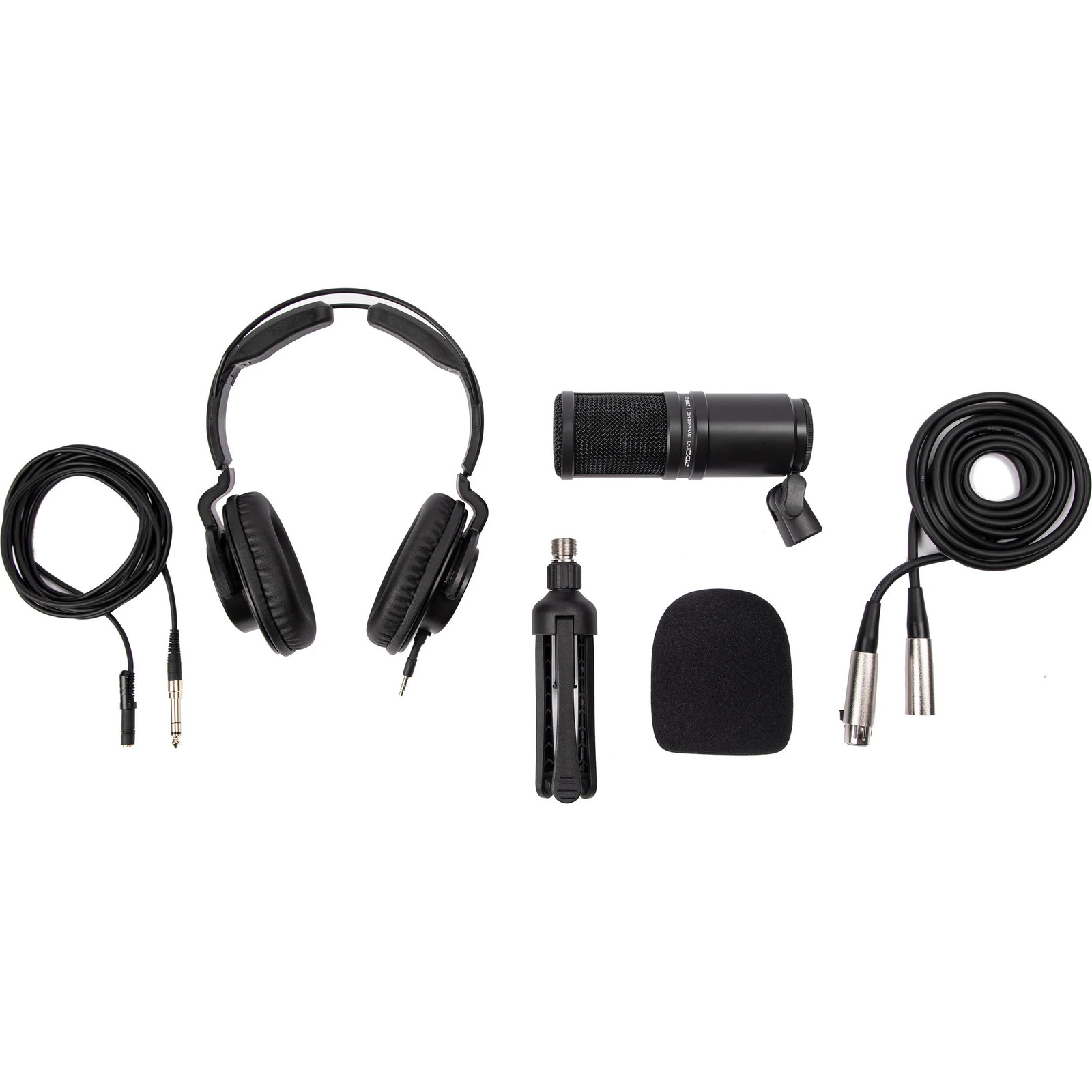 Zoom ZDM-1 Podcast Microphone Pack with StreamEye Adjustable Boom Arm