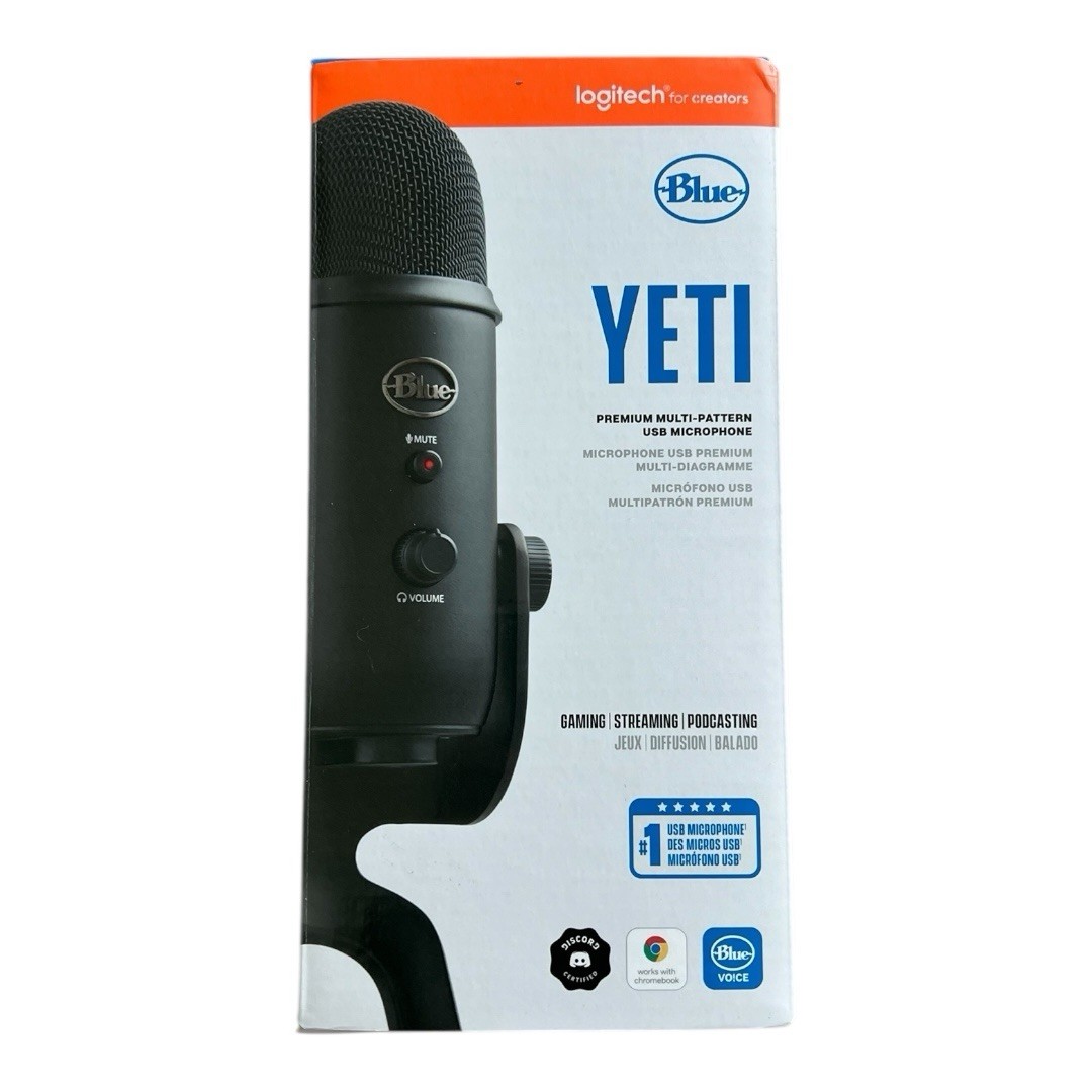 Logitech for Creators Blue Yeti USB Microphone for gaming streaming podcast asmr
