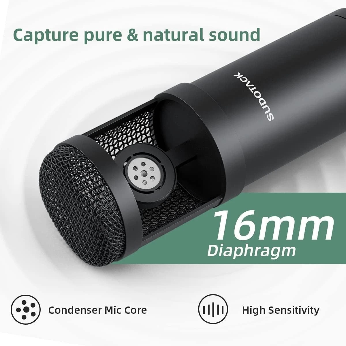 ST-800 Podcast Microphone Kit, 192kHz/24bit USB Condenser PC Mic | 192kHz/24b…