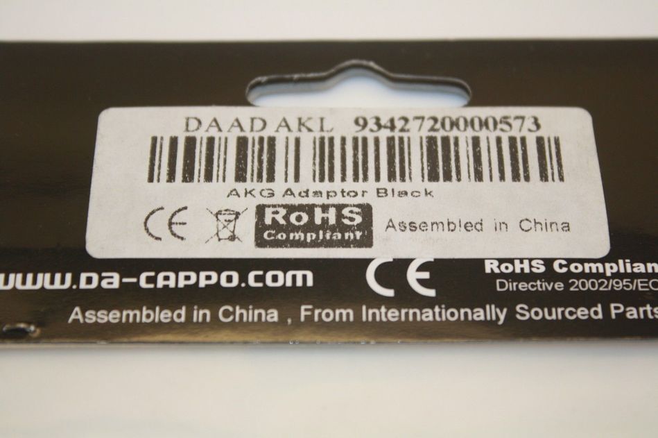 Da Cappo Microphone Adapter TA3F to Compact Q for AKG Bodypack DAAD AKW
