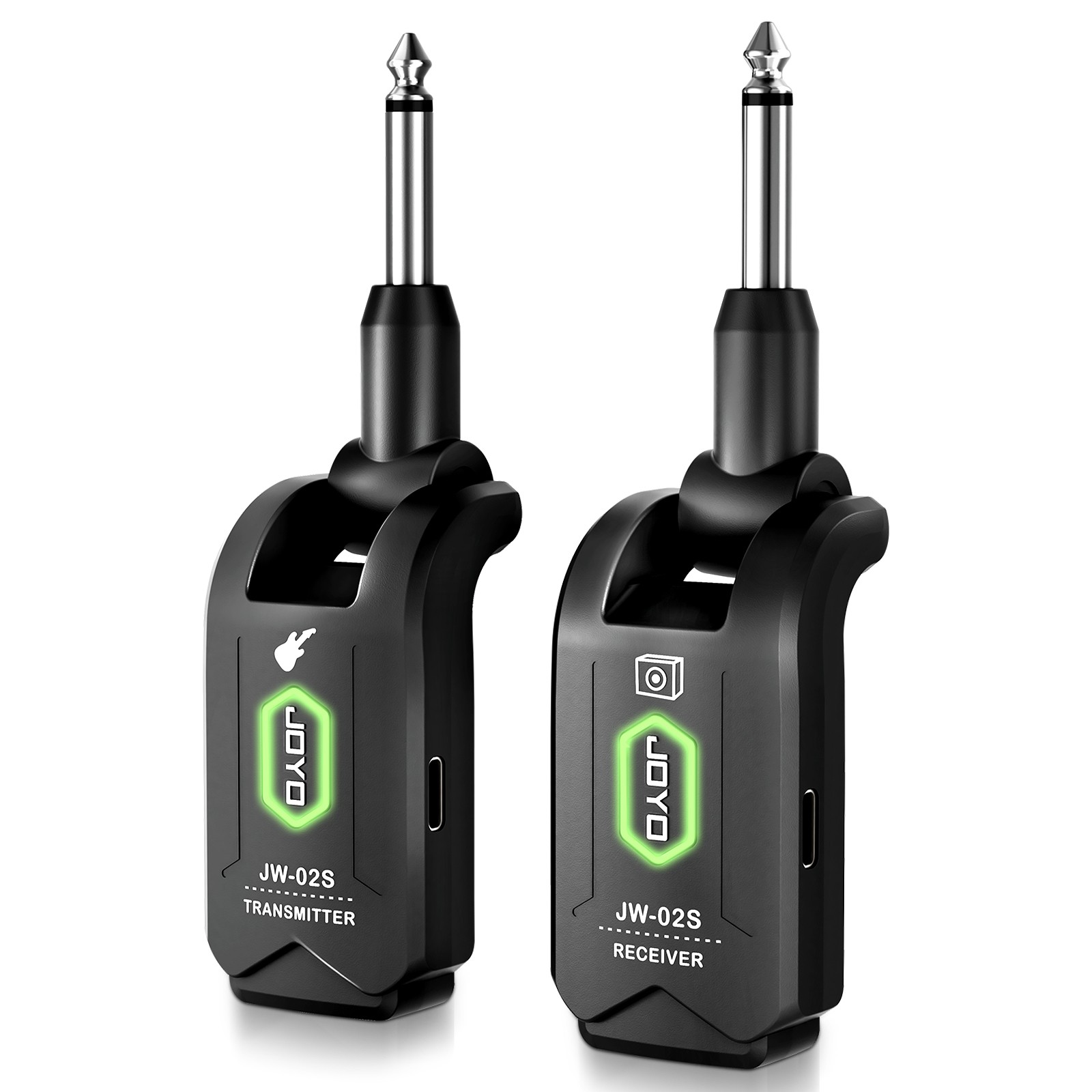 JOYO 5.8GHz Wireless Guitar System Transmitter Receiver 4 Channels Rechargeable
