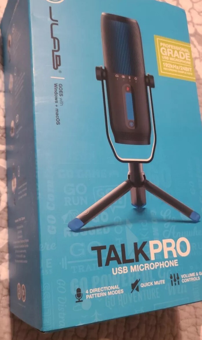 JLab Talk Pro Professional Plug Play USB Microphone MTALKPRORBLK4
