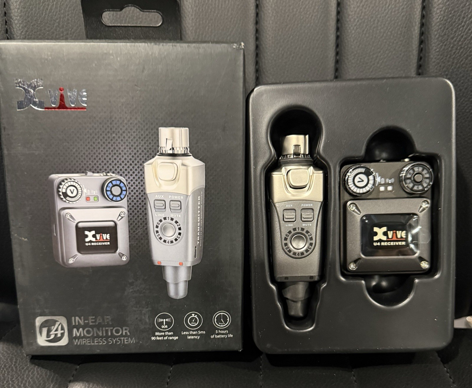 Xvive U4 Wireless in-Ear Monitor Professional IEM System Transmitter/Receiver