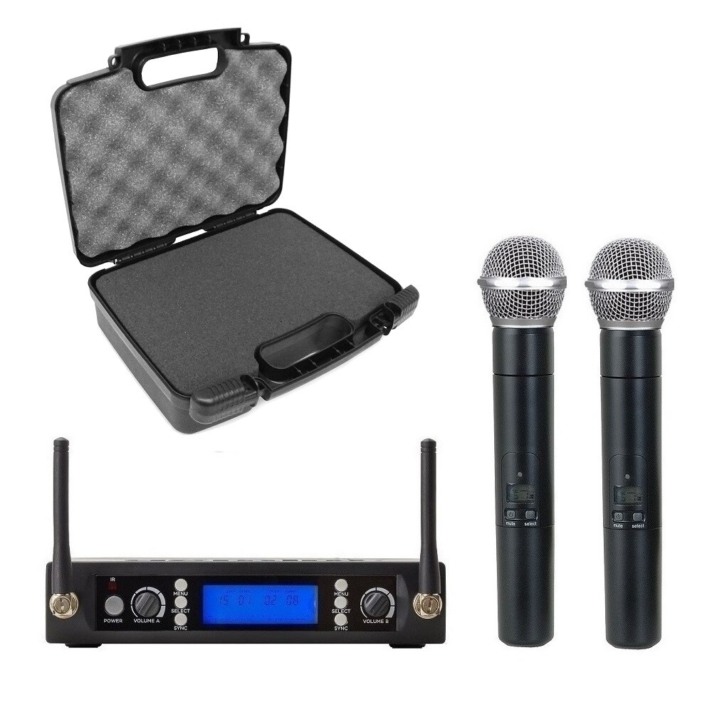 Outdoor Gigs Cordless Microphone for Shure SM58 Wireless Set with Carrying Case