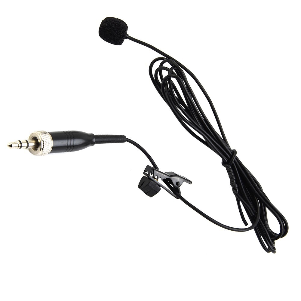 Omnidirectional Lavalier Lapel Clip Mic 3.5mm XLR For Wireless System 3Pin/4-Pin