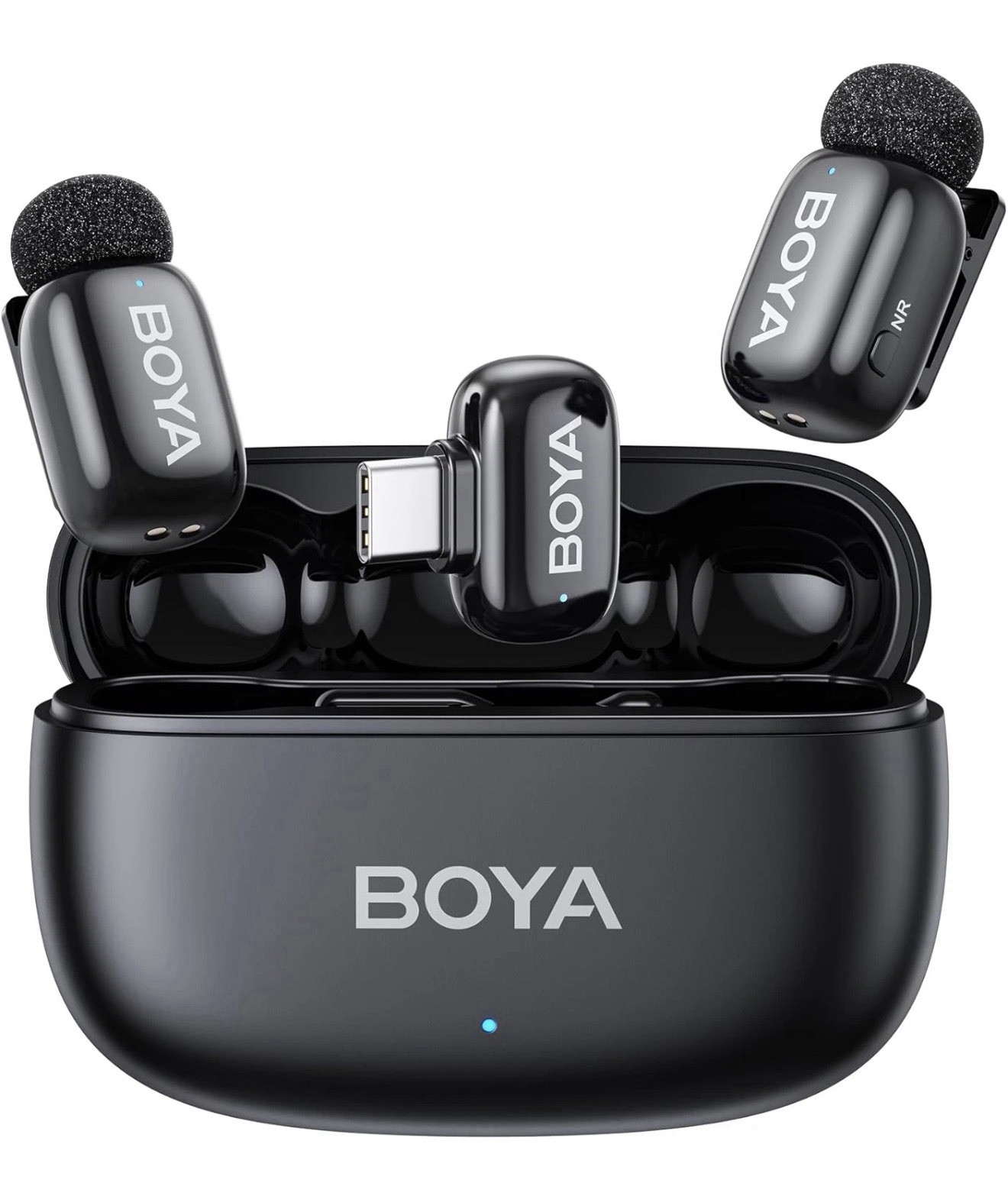 BOYA Mini 2 Wireless Lavalier Microphones for Iphone 15/16/17 & Android, AI Nois