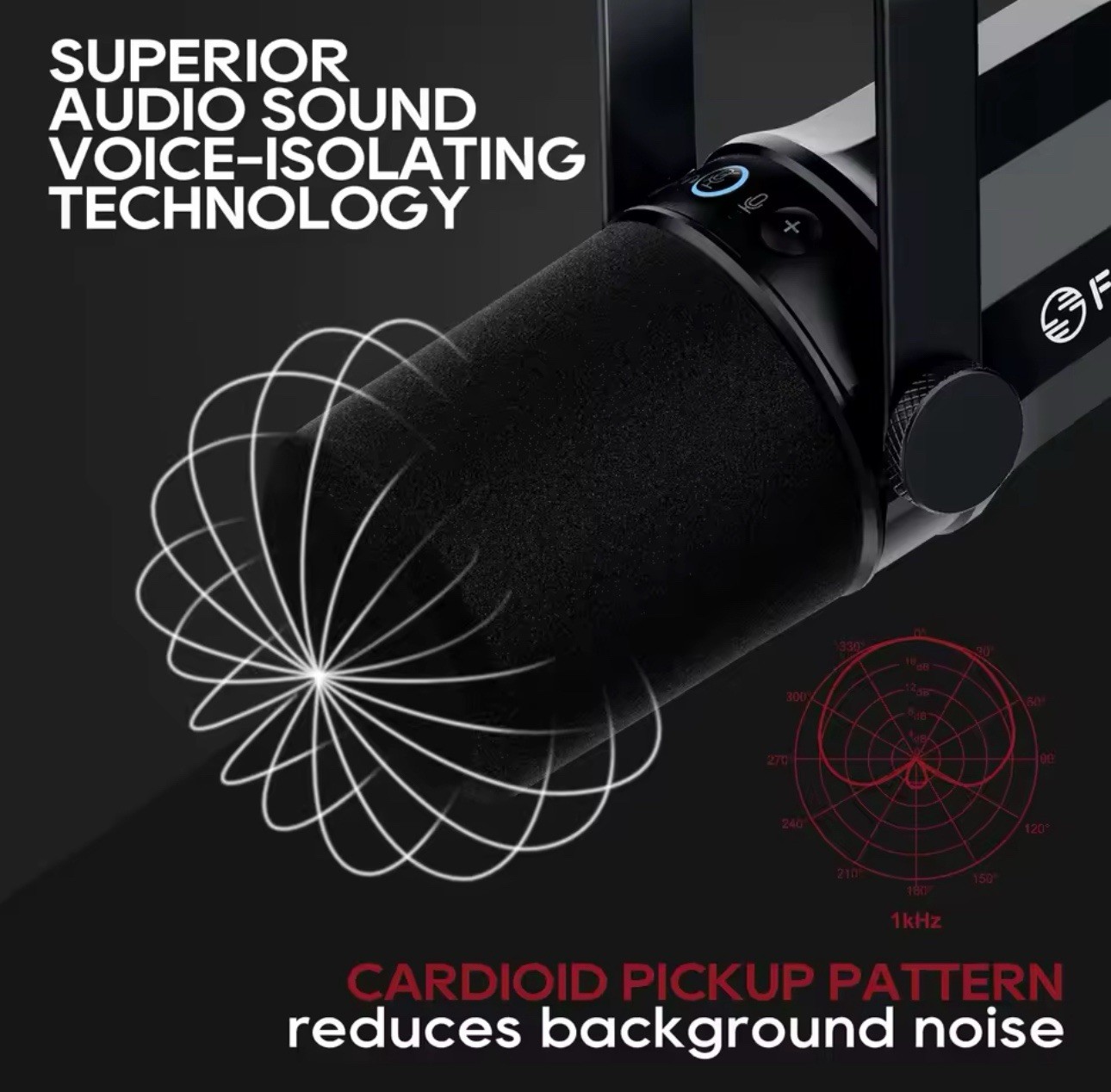 New SL40 Cardioid Dynamic Vocal / Broadcast Microphone USB & XLR Outputs