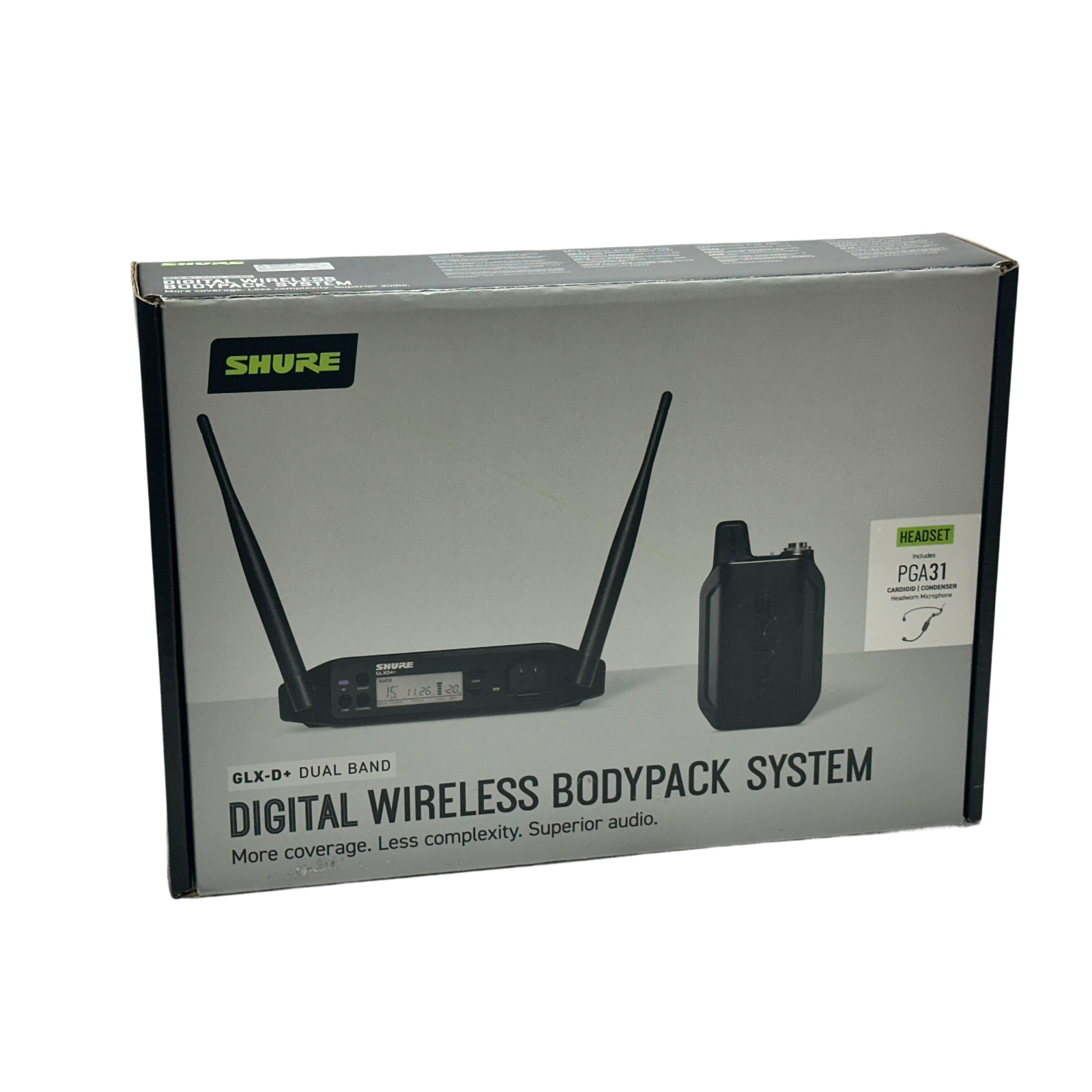 Shure GLXD14+/PGA31 Z3 Dual Band Digital Wireless Microphone System Headset Work
