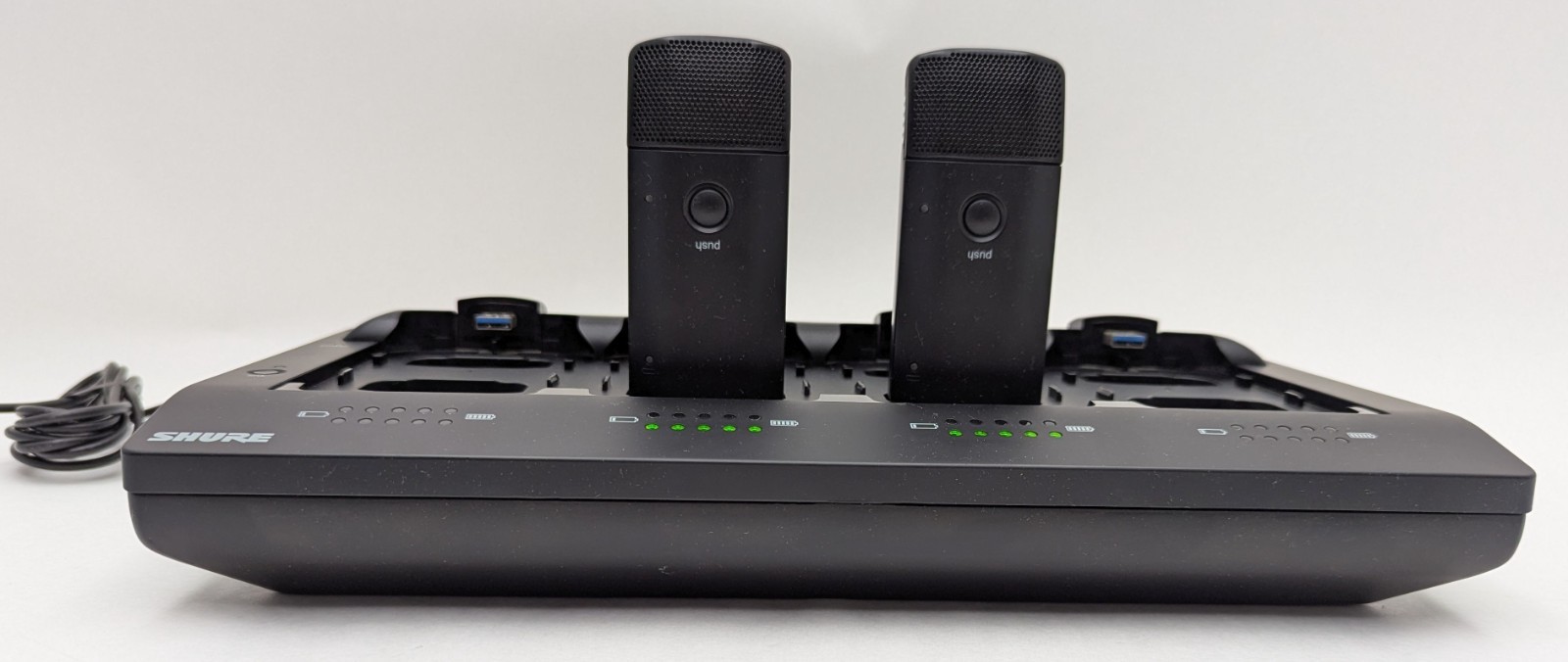 Shure MXWNCS8 8-Port Network Station Dock + 8x MXW6/C Z10 Wireless Transmitters
