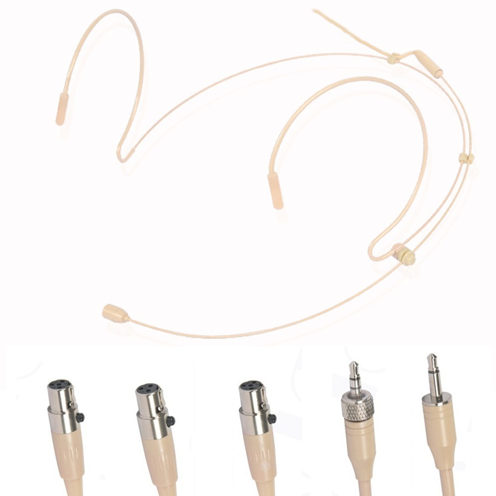Double Earhook Headset Mic Headworn Microphone For Shure Wireless High Quality