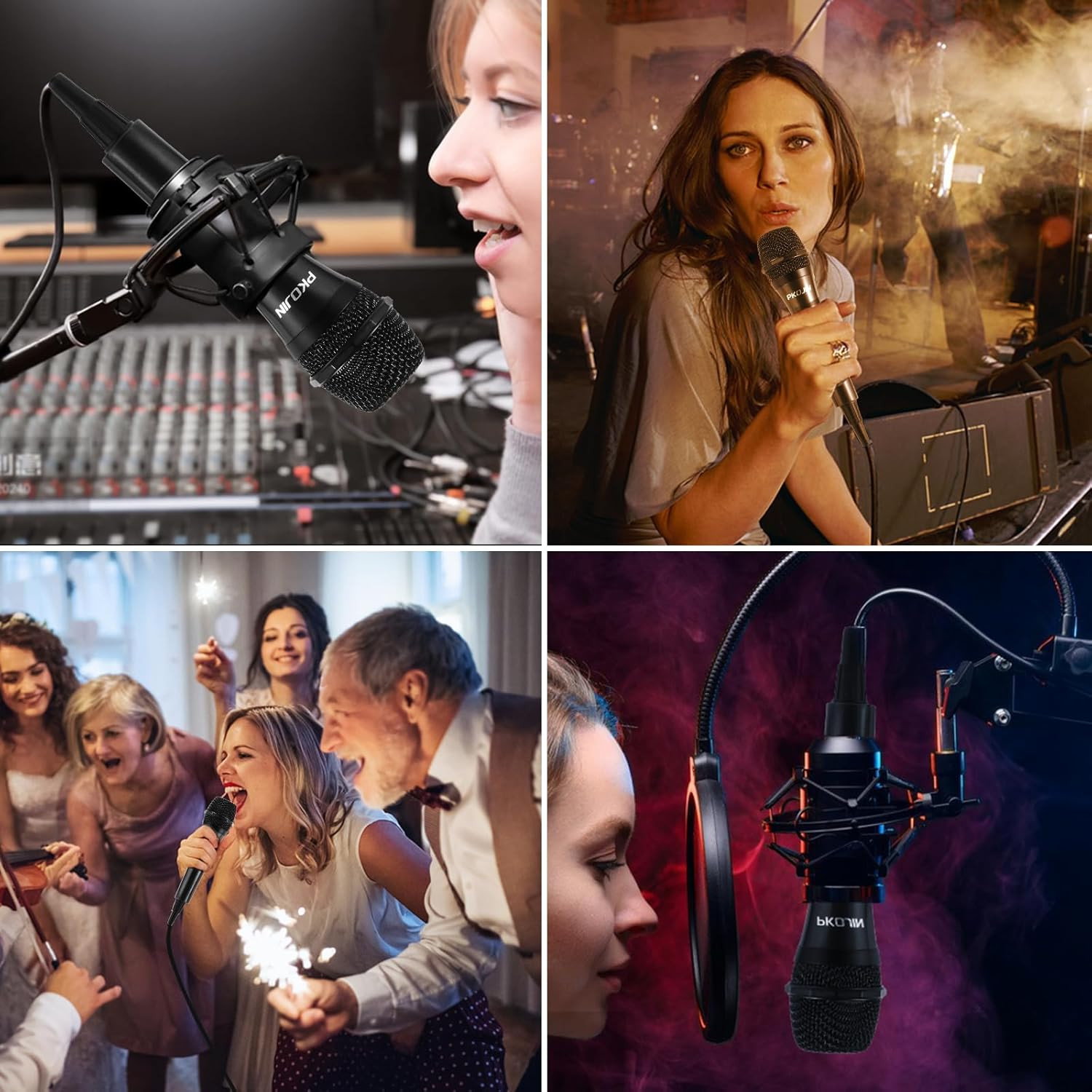 Dynamic Karaoke Microphone for Singing, Vocal Wired Microphone for Karaoke, Hand