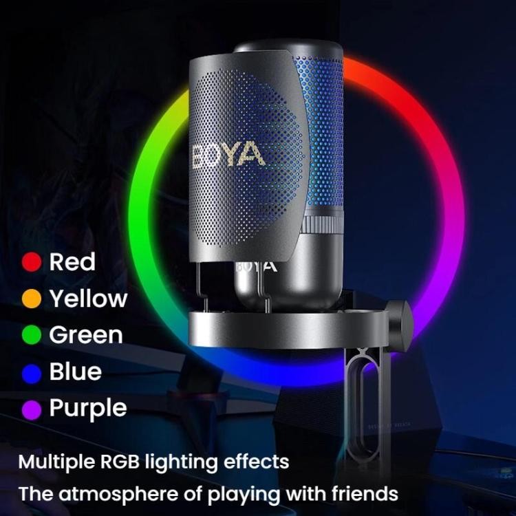 Condenser Microphone Computer Phone Recording Video Live Receiving Noise Reducti