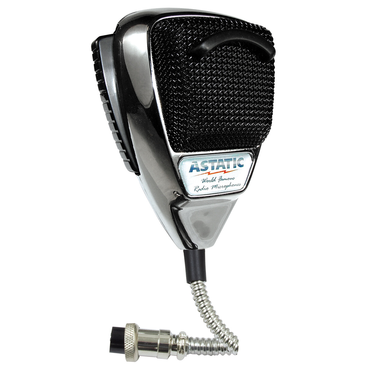 Astatic 636L Noise Canceling 4-Pin CB Microphone Chrome Edition 302-10187