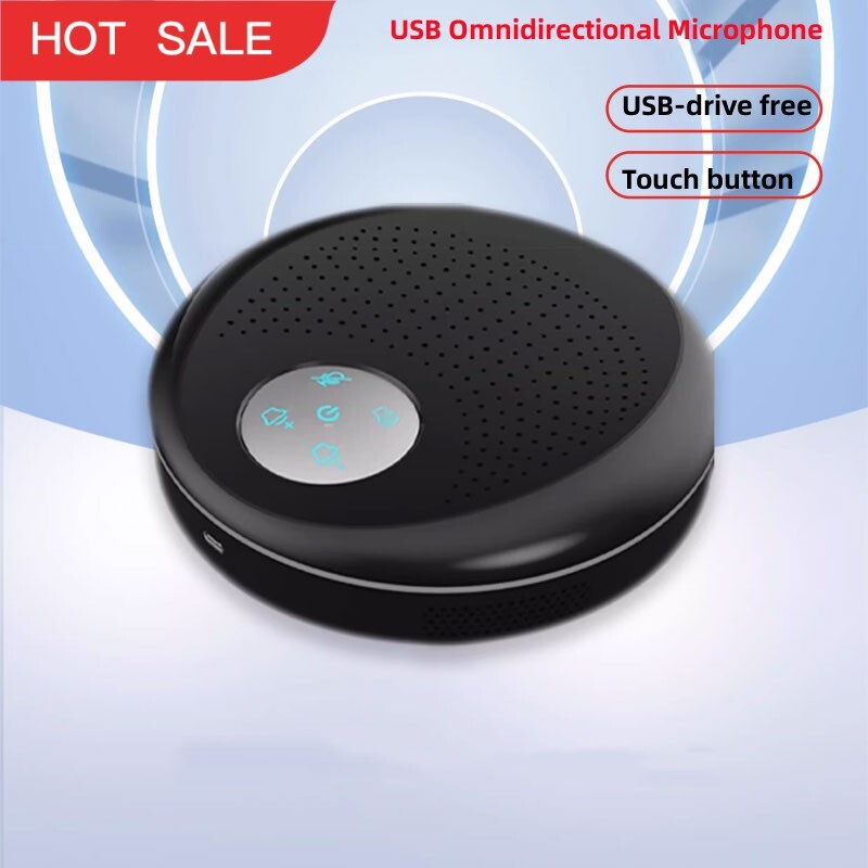 S2021U USB Omnidirectional Microphone Conference Microphone with Touch Buttons