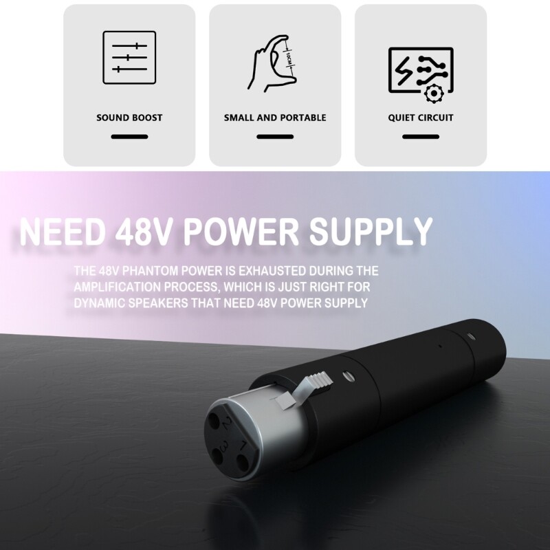 Professional-GAZ-MA1 Mini Dynamic Microphone Amplifier with Noise-Cancelling