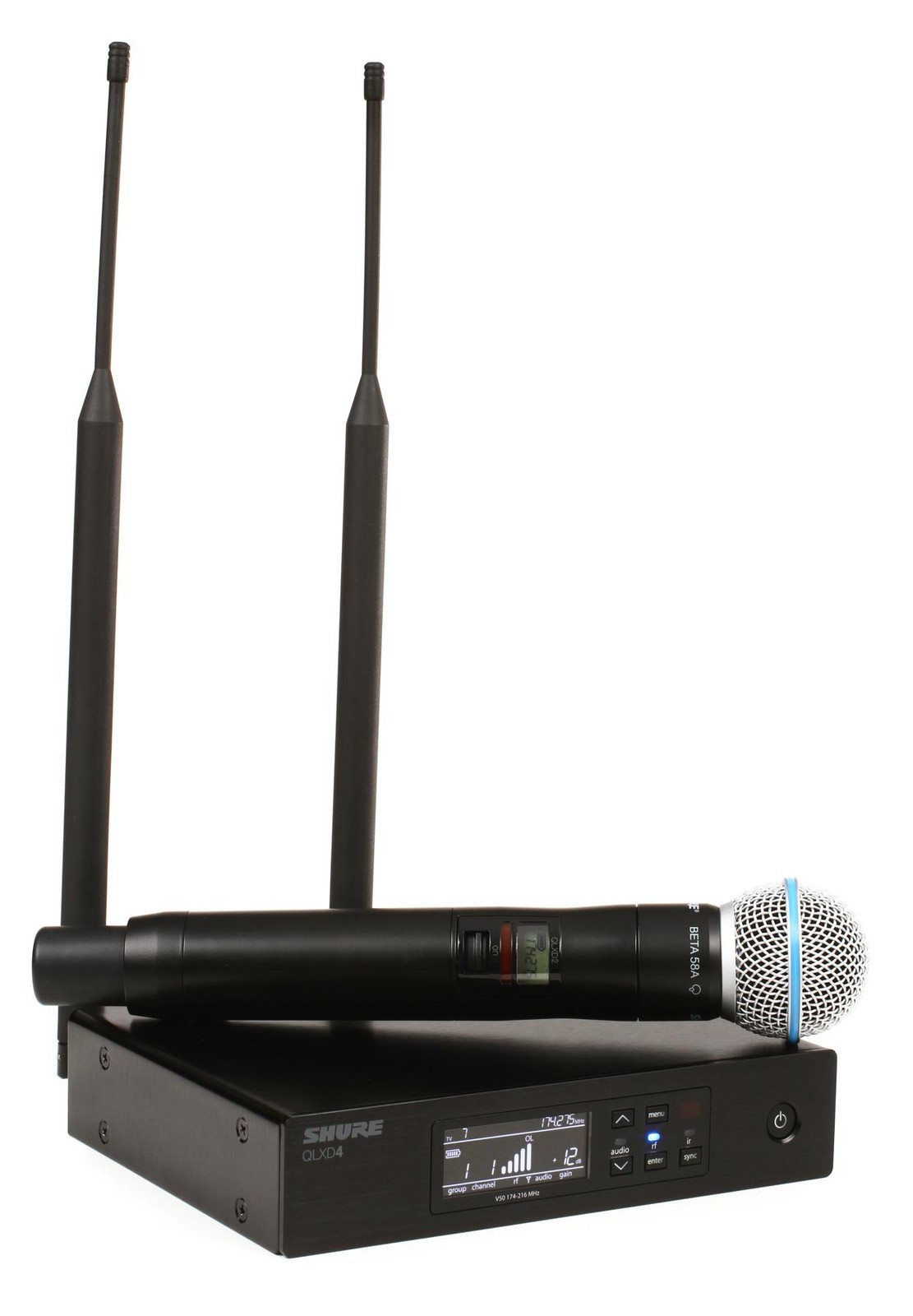 Shure QLXD24/B58 Digital Wireless Handheld Microphone System – V50 Band