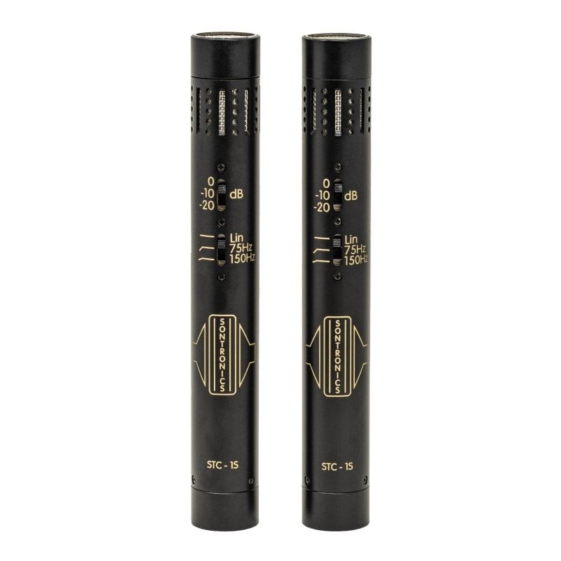 Sontronics STC-1S – Matched Stereo Pair of Condenser Microphones. Black
