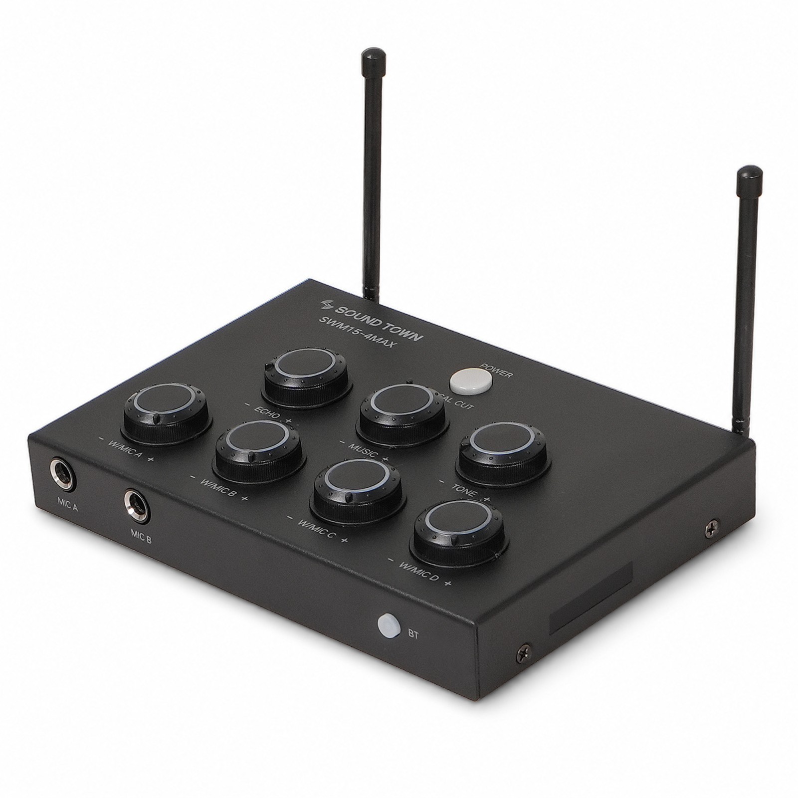 Sound Town Wireless Mic Karaoke Mixer System with 4 Wireless Mic (SWM15-4MAX)