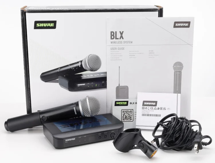 Shure BLX24/PG58 Wireless Handheld Microphone System – H11 Band
