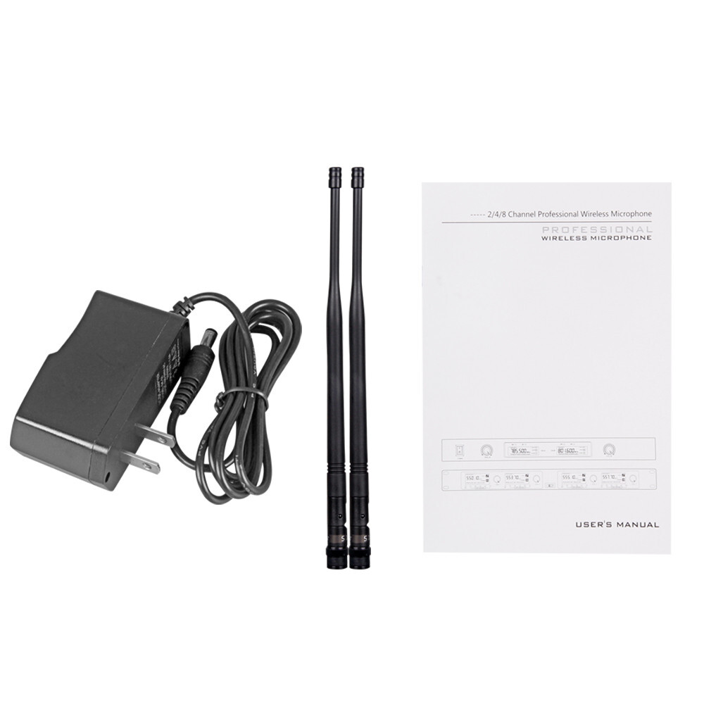 Wireless Microphone System 4 Channel Pro Audio UHF 4 Handheld Dynamic Mic Party