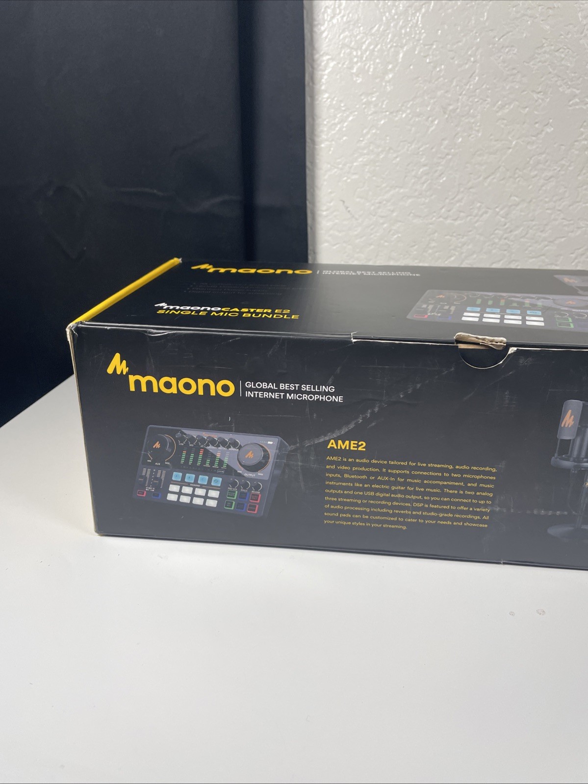 Maono Caster E2 Single Mic Bundle AME2A Maonocaster New Open Box AME2 AU PM32OT