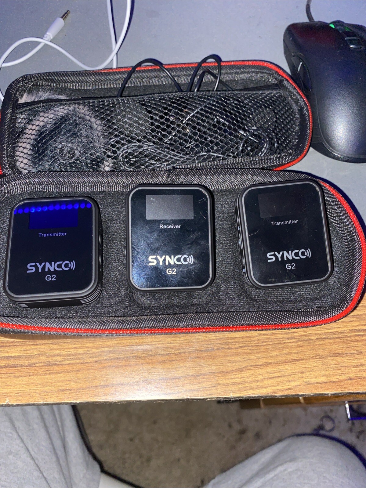 SYNCO G2 Wireless Lavalier Microphone System Black, With Case,audio Cable(NEW)