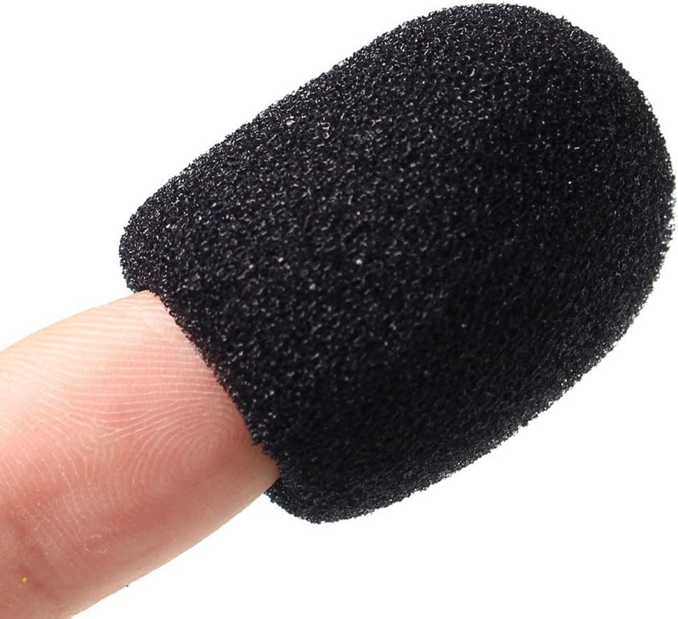 15 Pack Foam Microphone Windscreen, Lapel Headset Microphone Sponge Mini Foam…