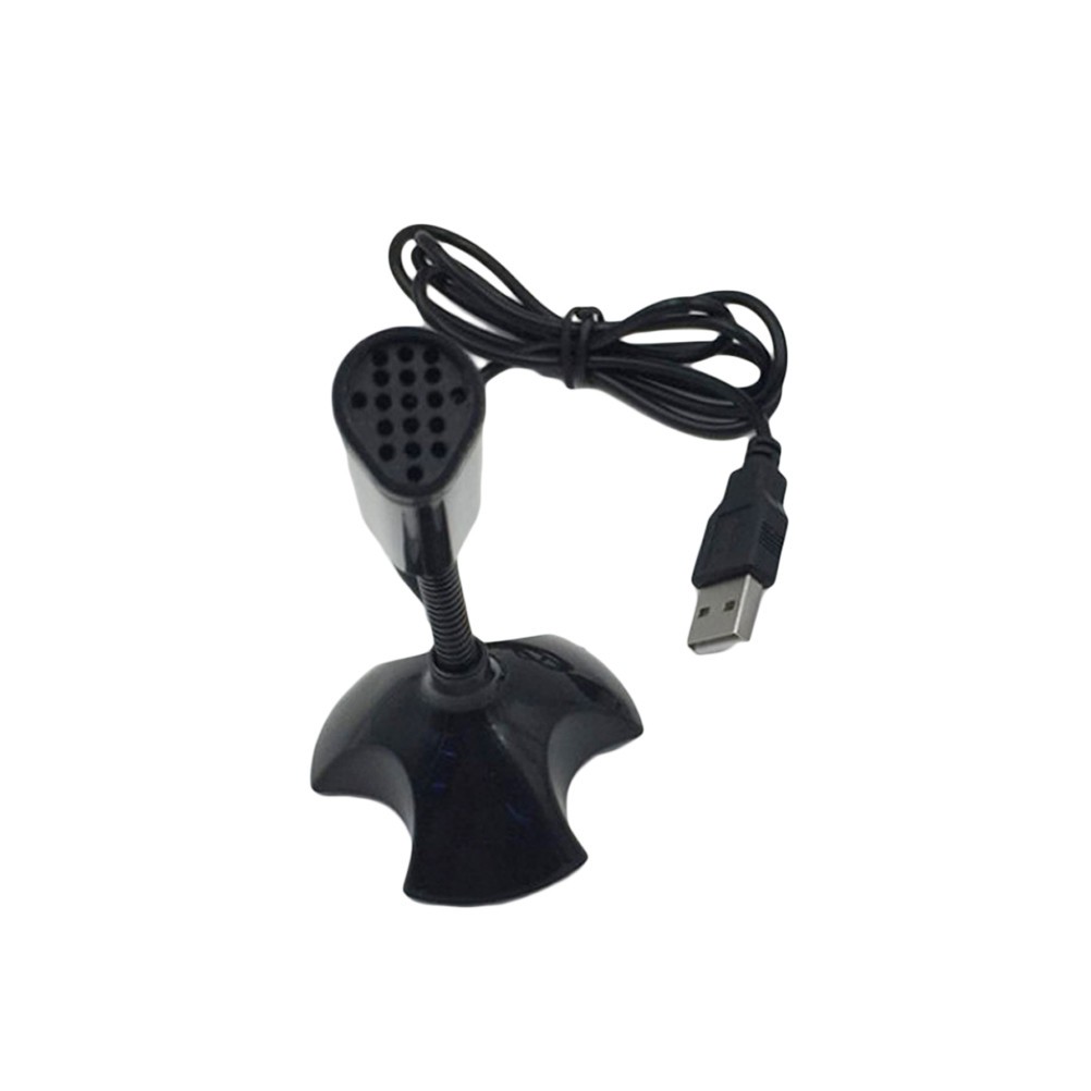 USB Microphone for Voice Chat and Online Games Plug and Play Black