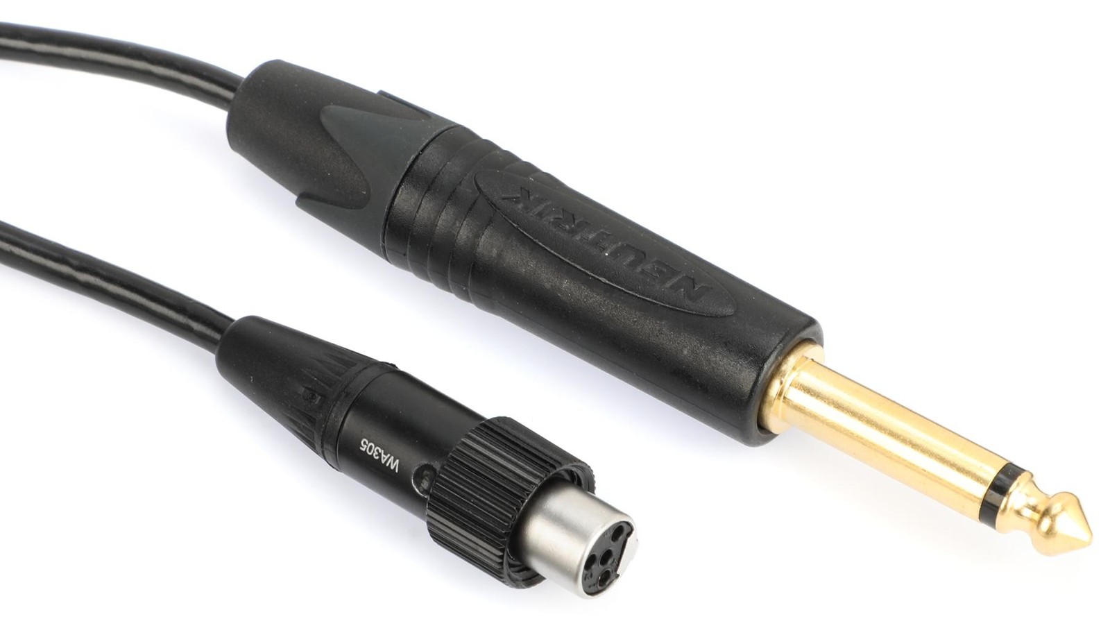 Shure WA305 Premium 1/4″ to TA4F Guitar/Bass Cable for Shure Wireless – 3′