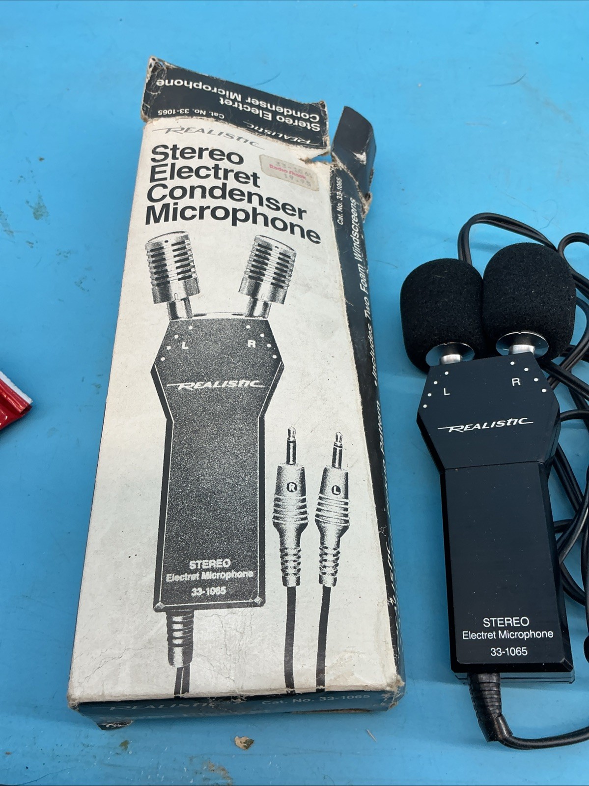 Realistic 33-1065 Stereo Electret Condenser Microphone Radio Shack