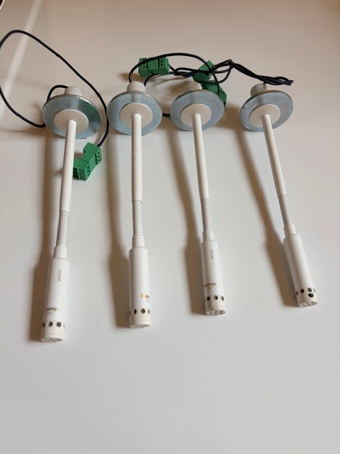 BIAMP CM1-6W SET OF 4 CEILING CONDENSER MICROPHONES