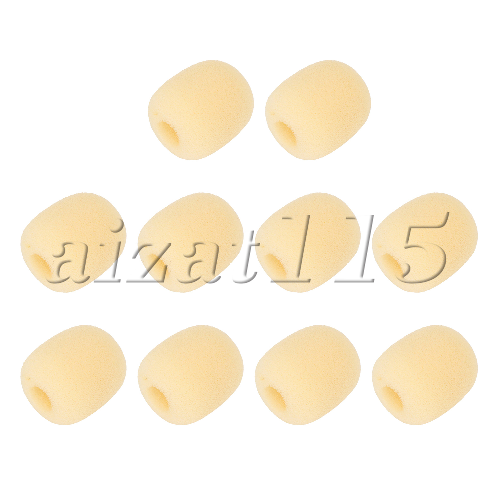 10x Headset Foam Mic Cover EY-M02 8mm for Loudspeaker Lapel Microphone