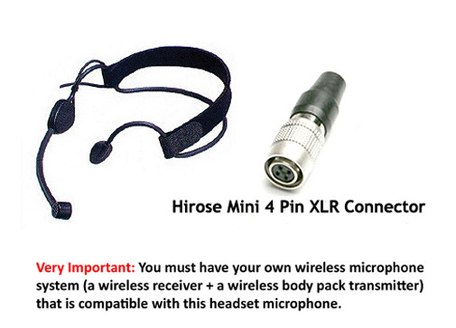 Sweat Proof Headset Mic for Audio-Technica Wireless use