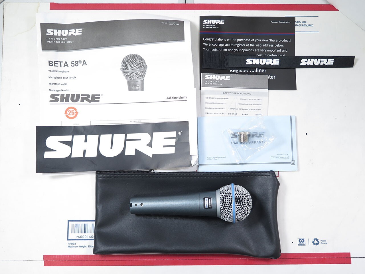 Shure BETA 58A Vocal Microphone