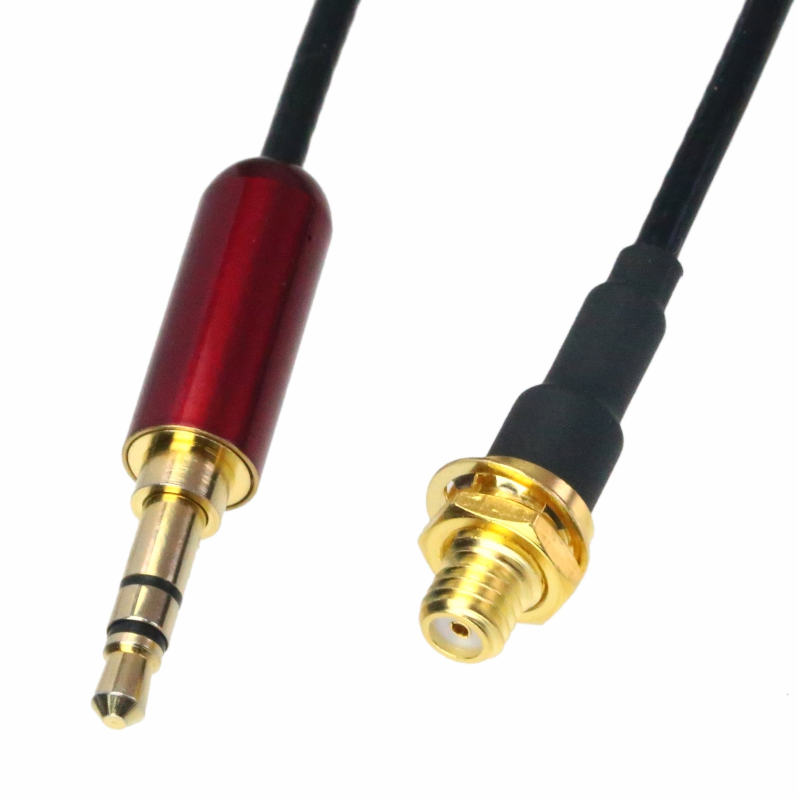3.5mm TRS 1/8 to microdot jack cable for Wireless Audio Aux Transmitter Receiver