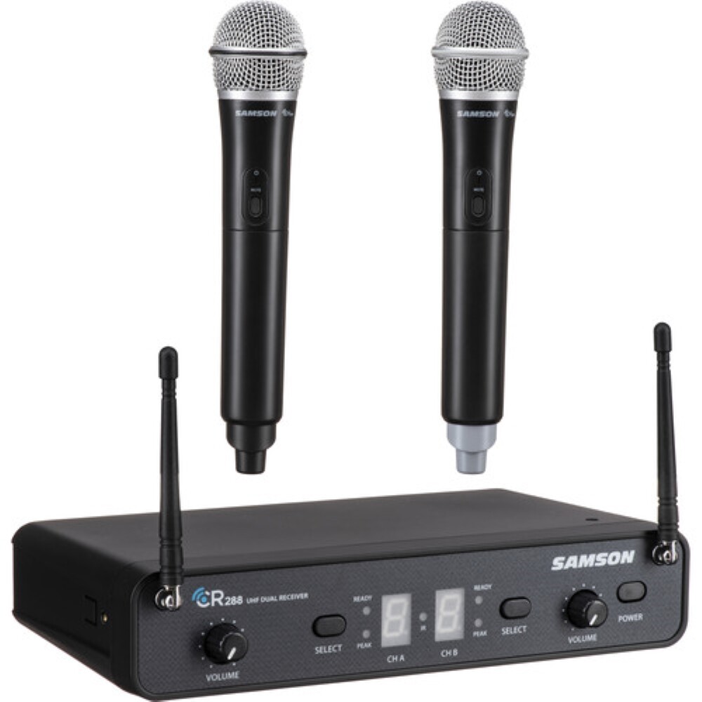 Samson Concert 288 Dual-Channel Wireless Handheld Microphone System with Q6 Caps