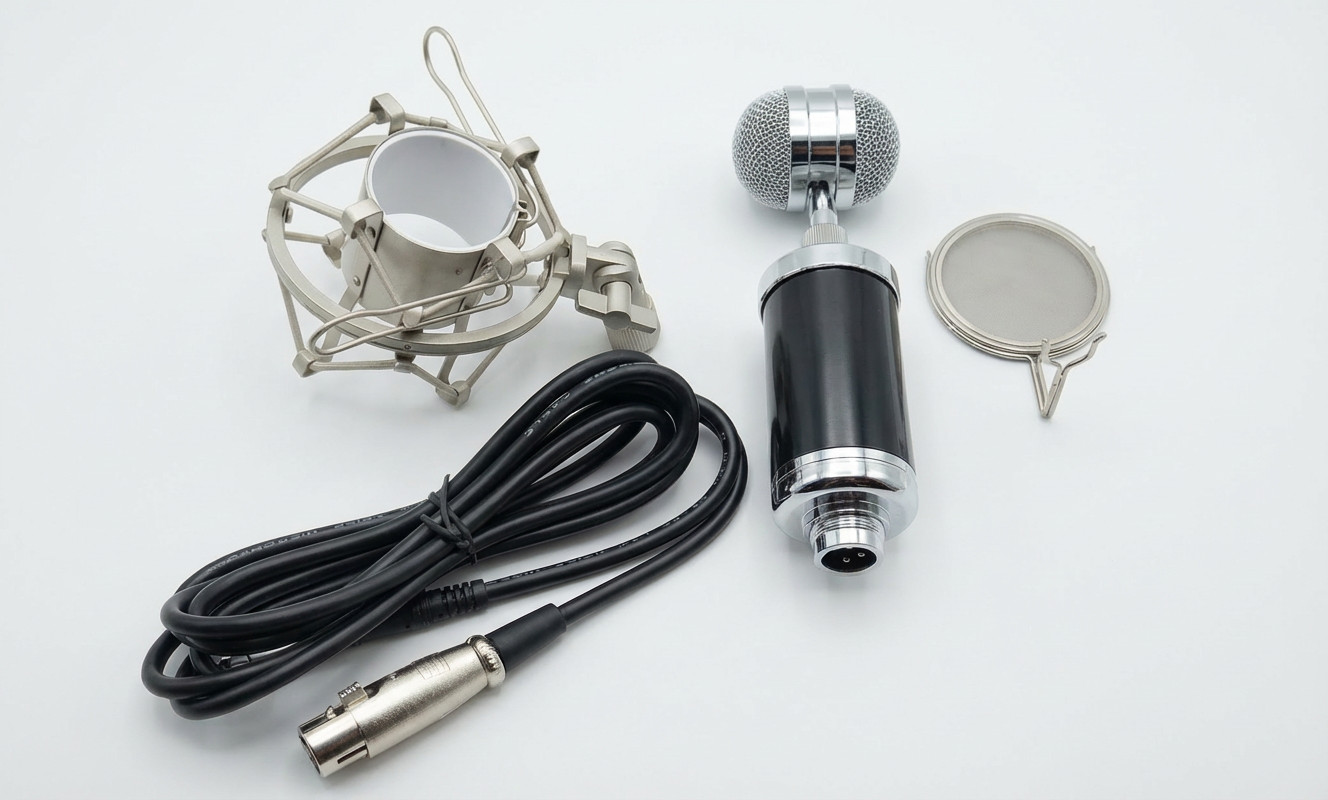 Studio Condenser Microphone w/ Shock Mount & Pop Filter XLR Preowned