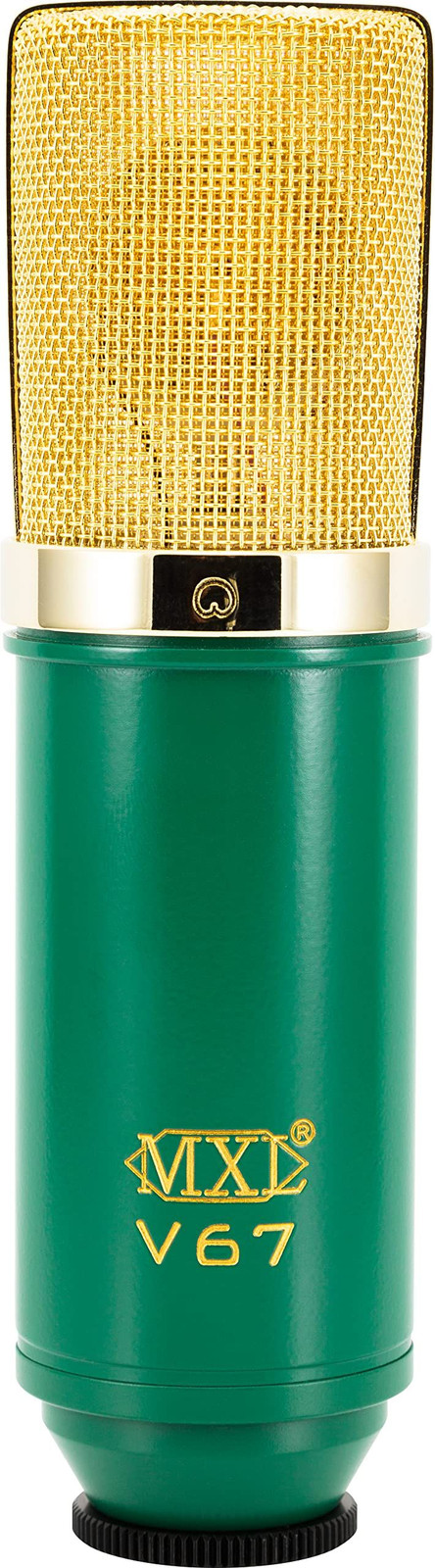 MXL V67G FET 47 mm x 184 mm/1.85 in. x 7.24 in., Green with gold grill