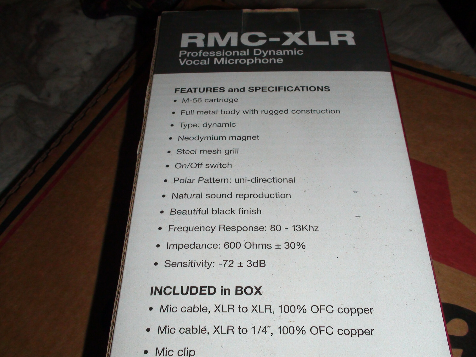 rockville microphone rmc-xlr