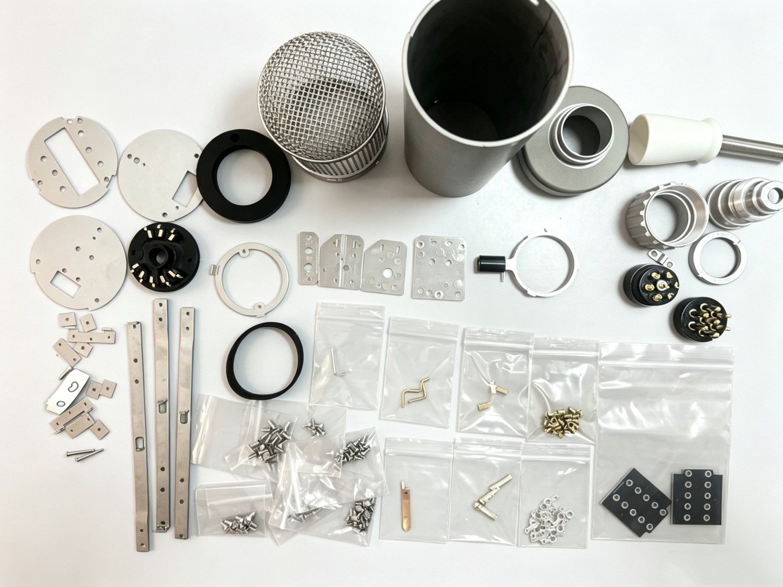 Metal Housing Kit for TELEFUNKEN U47 Microphone, Aftermarket Modification Parts