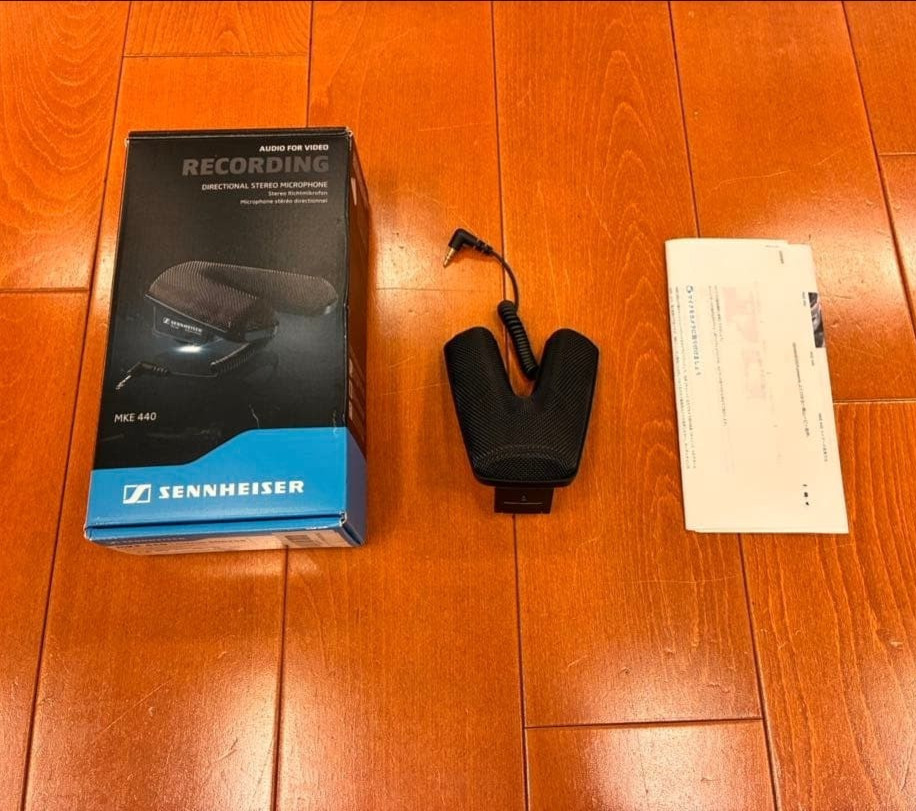 Sennheiser MKE 440 Directional Stereo Microphone Shotgun Audio Sound Equipment