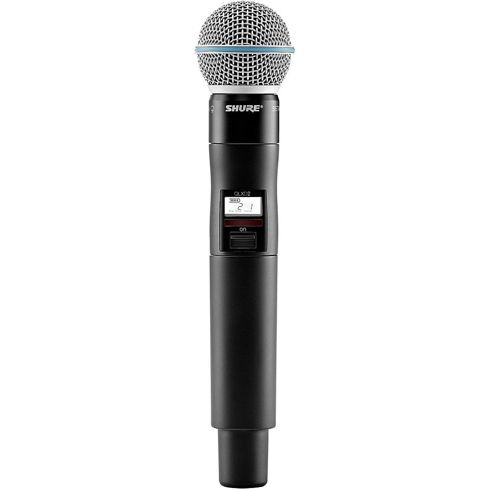 Shure QLXD2/BETA58A Wireless Mic Transmitter W/Interchangeable BETA 58A Cap X52