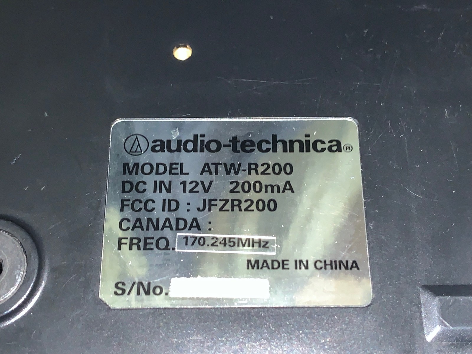 Audio-Technica 200 Series Wireless Microphone System 170.245MHz