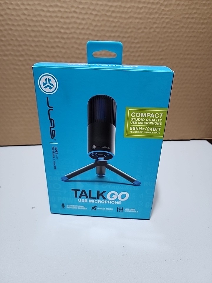 JLab Audio TALK GO USB Microphone – 96kHz/24Bit, MTALKGORBLK4