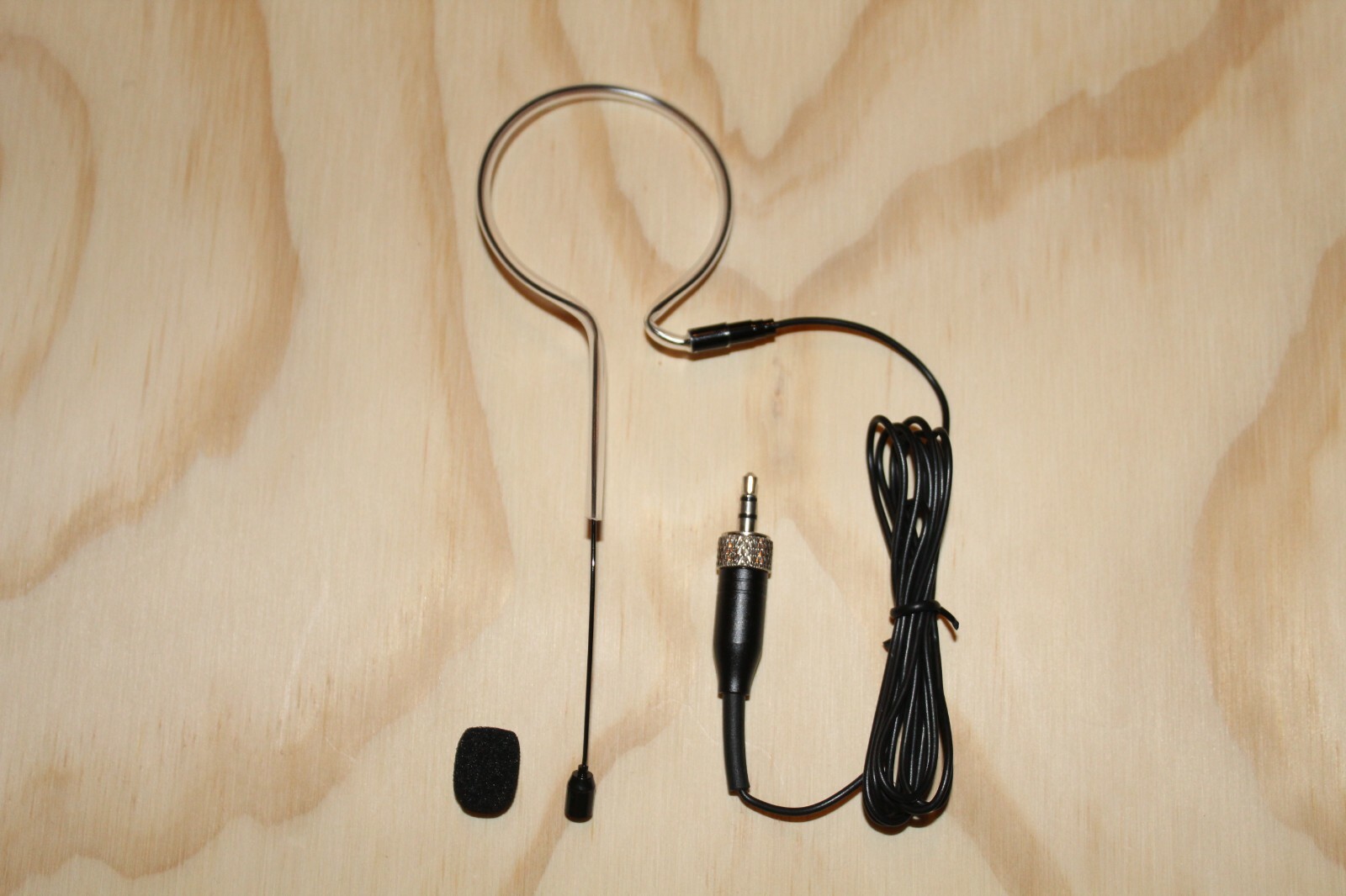 Black Single Ear Head Headset Mic Headworn Microphone for Sennheiser Wireless
