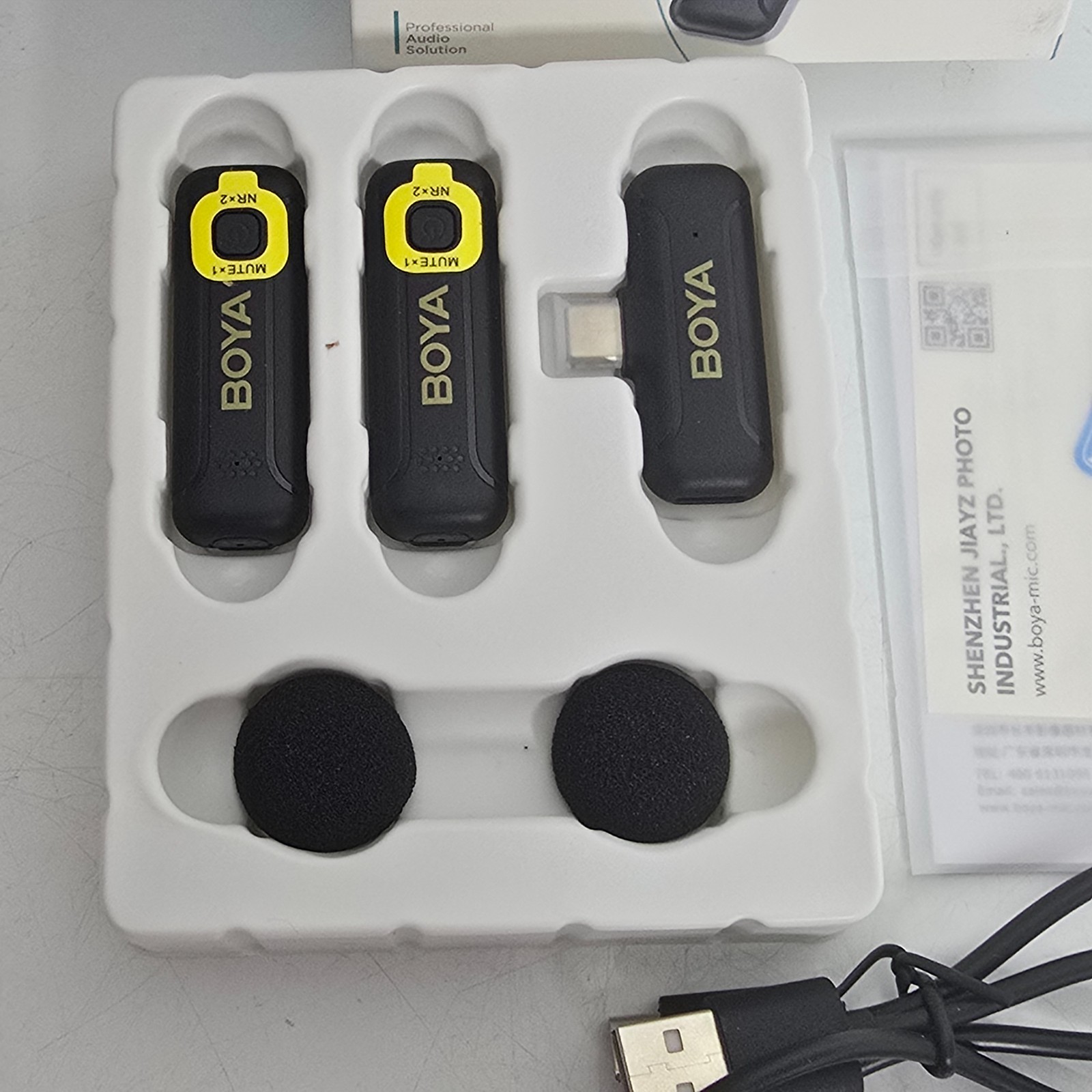 BOYA BY-WM3T2-U2 Wireless Microphone USB-C for Android Smartphone Vlog NEW