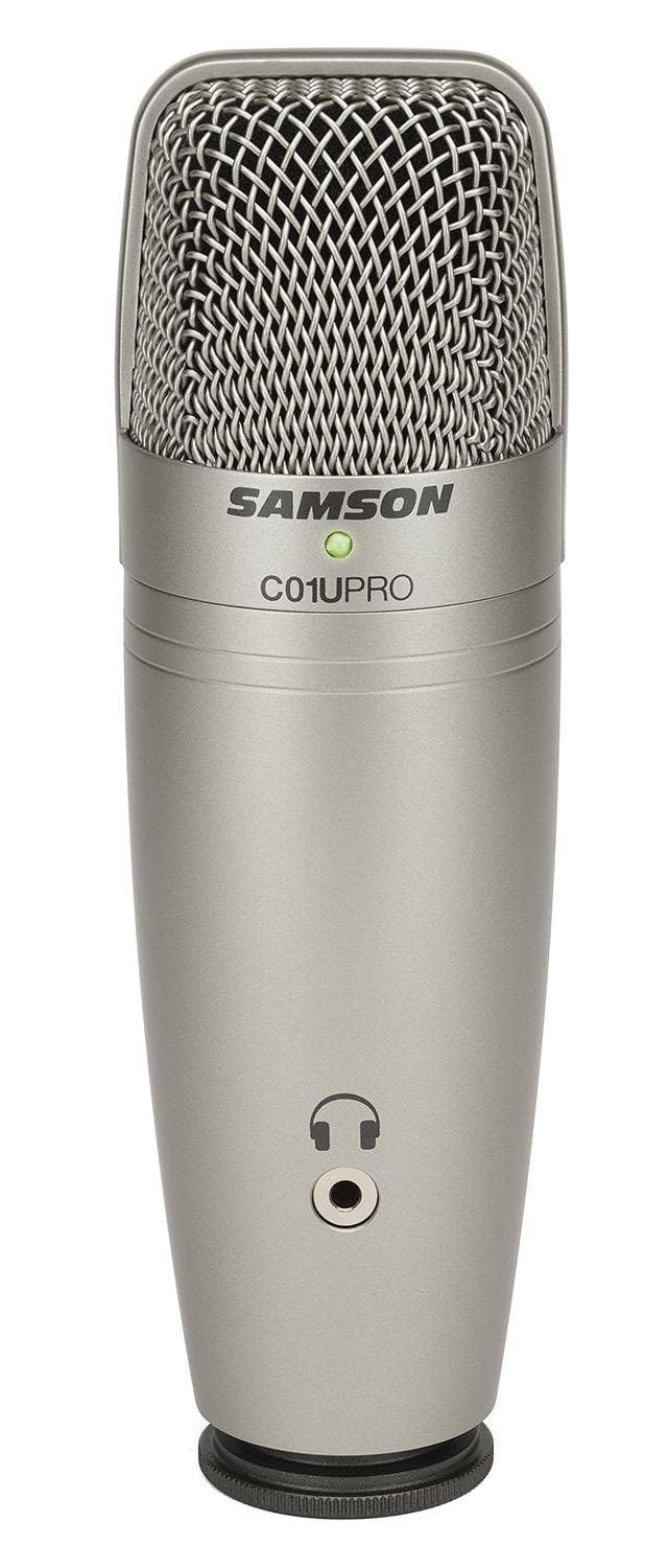 SAMSON C01U Pro USB Large Diaphragm Studio Condenser Microphone Mic+Tripod Stand