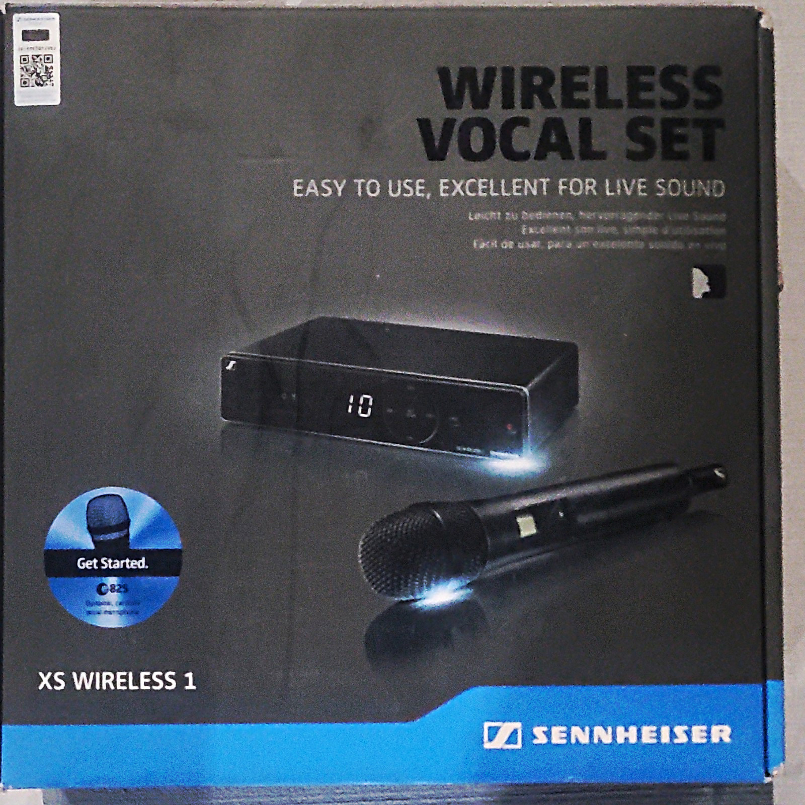 Sennheiser XS Wireless 1 Wireless Vocal Set Handheld Mic System, Black