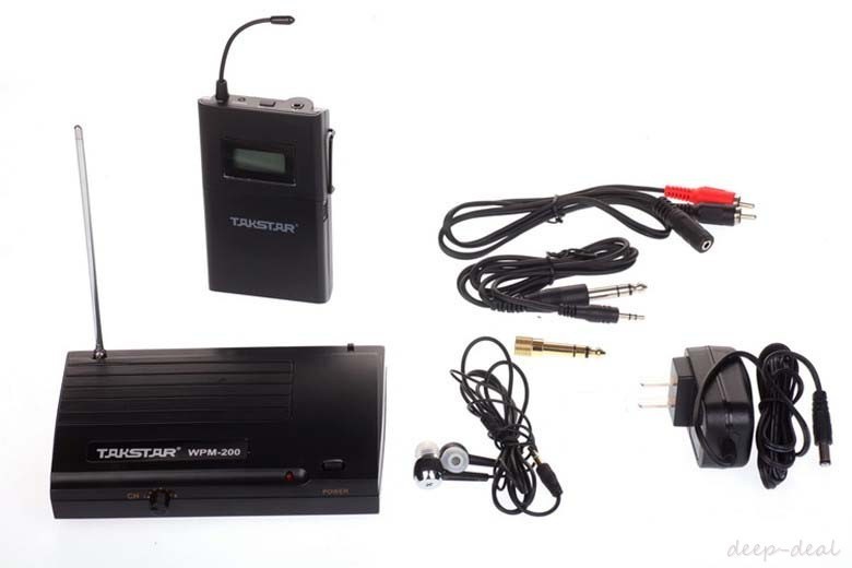 Takstar WPM-200 Transmitter ReceiverB8H6 Wireless in Ear Stage Monitor System